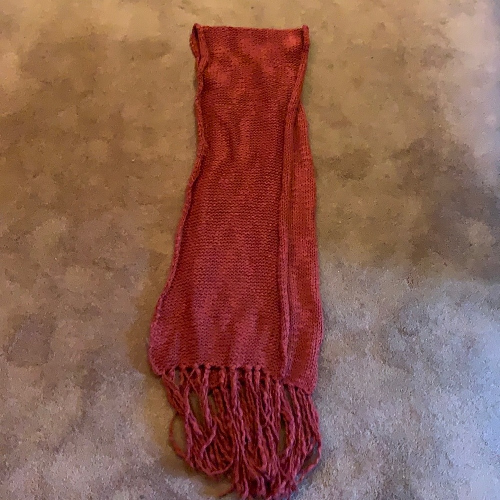 Aerie Red Knit Scarf